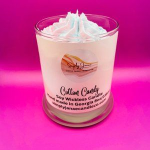 Cotton Candy Soy Wickless Candle